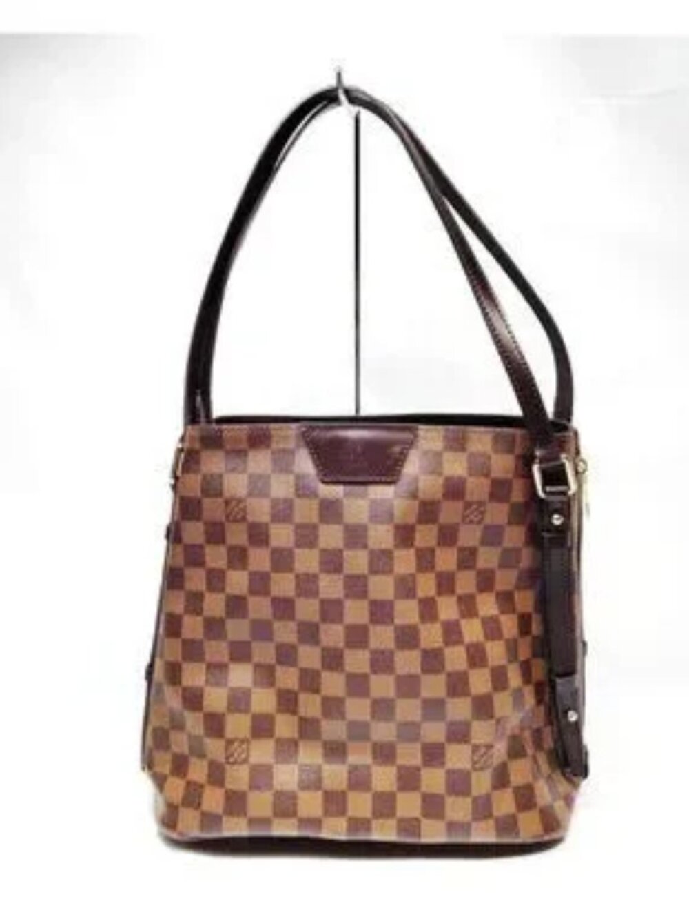 Authentic Louis Vuitton Ava Rivington Damier Ebene Shoulder Bag Luxury Tote - Picture 2 of 16
